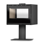 Salamandra a Lenha Safira Flex 700 Style Dupla Face Sem Ventiladores - Solrak